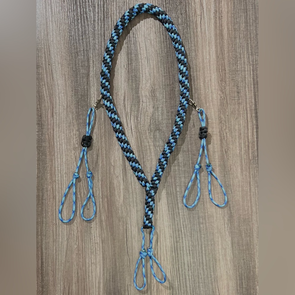 Duck and Goose Call Lanyard in Blue Camo and Black